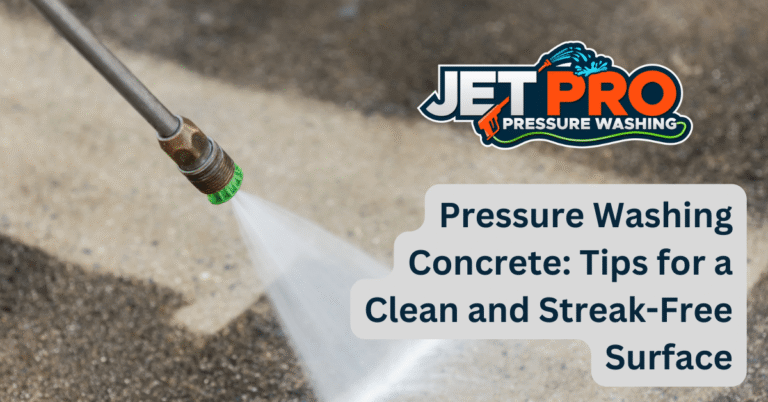 How to Get Streak-Free Concrete When Pressure Washing
